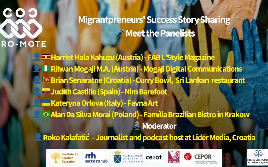 MIGRANTPRENEURS’ SUCCESS STORY SHARING – MEET THE PANELISTS